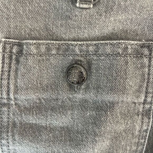 LOFT Curvy Patch Pocket High Rise Kick‎ Crop Jeans in Grey Size 2 (26) - Picture 7 of 8